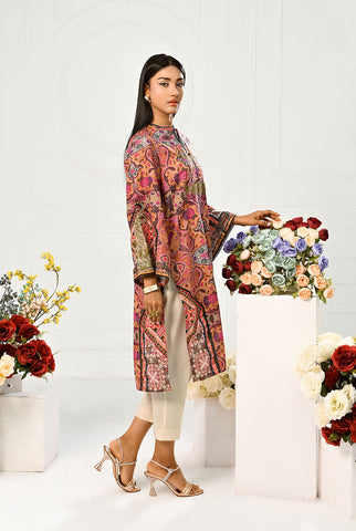 1 Pc | RTW | Embroidered Fancy Lawn Shirt