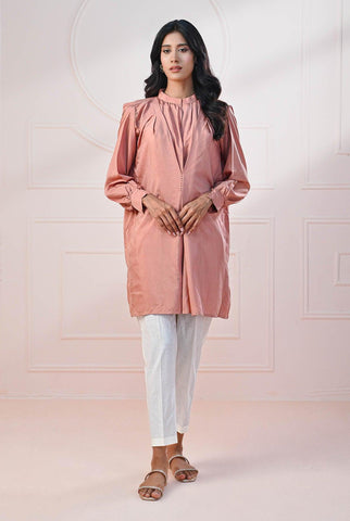 1 PC | RTW | Blush Poly Viscose Shirt