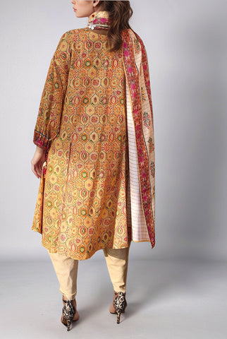 3Pc | Unstitched | Embroidered Khaddar