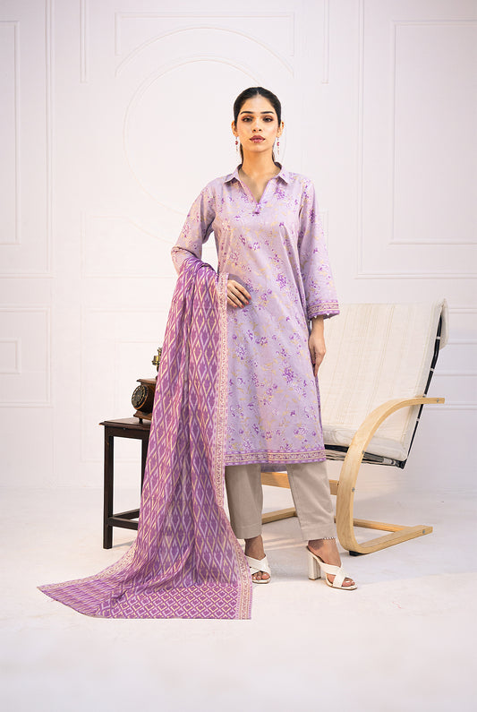 3 Pc | Unstitched | Lawn