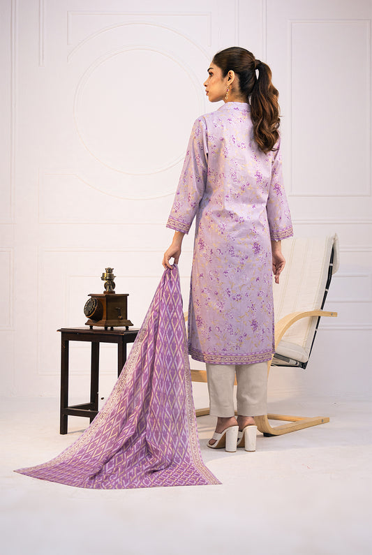 3 Pc | Unstitched | Lawn