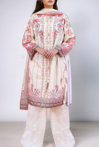 3Pc | Unstitched | Embroidered Khaddar