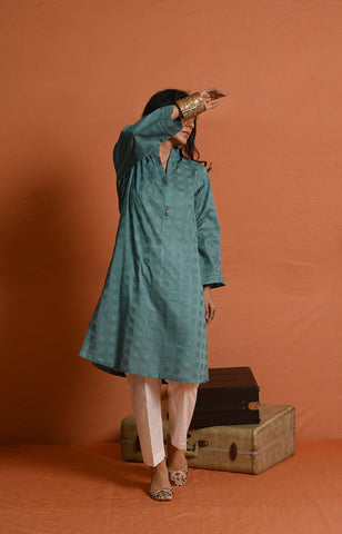 "1Pc | Textured Lawn Kurti | RTW"