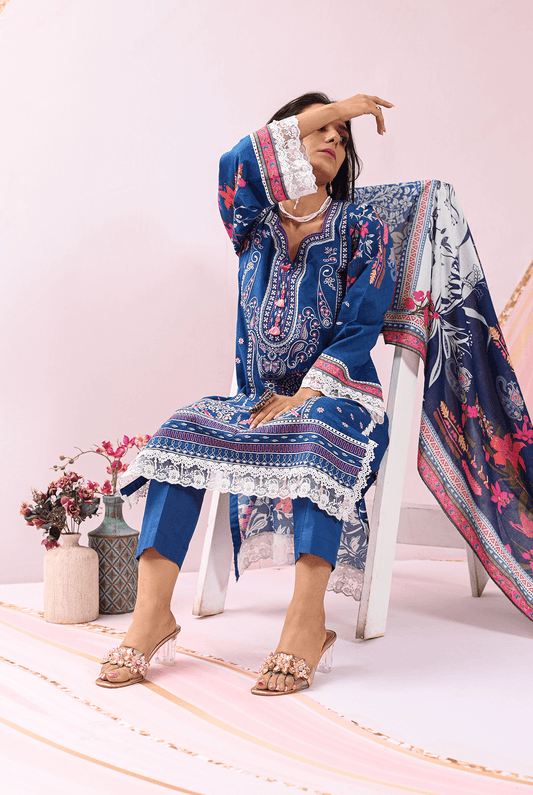 3 Piece | Unstitched | Embroidered Lawn