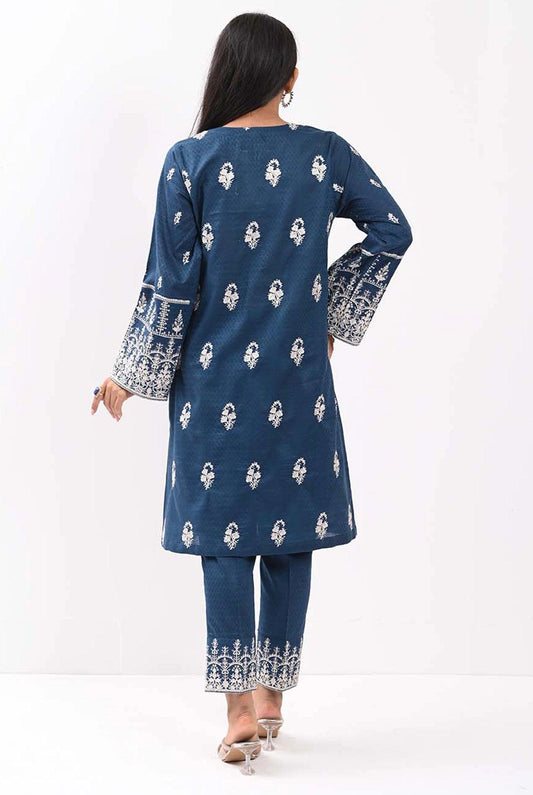 2Pc | Emb. Jacquard Shirt & Trouser | RTW