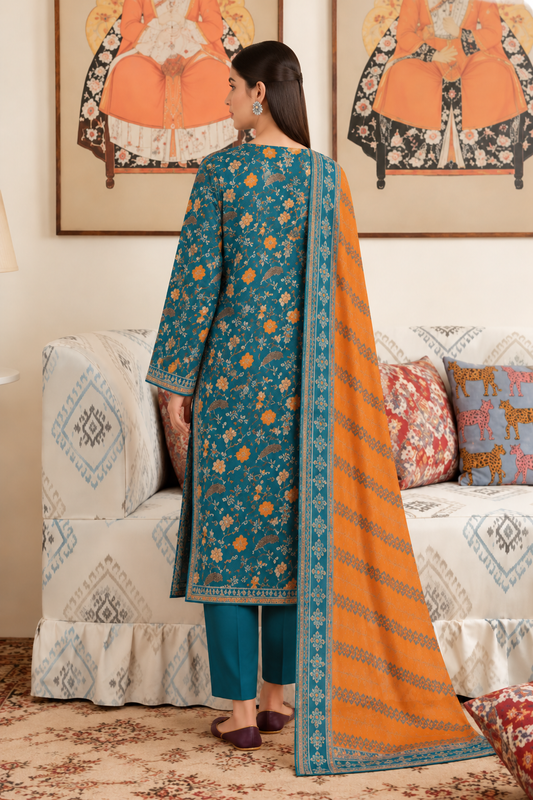 3 PIECE - PRINTED LAWN SUIT
