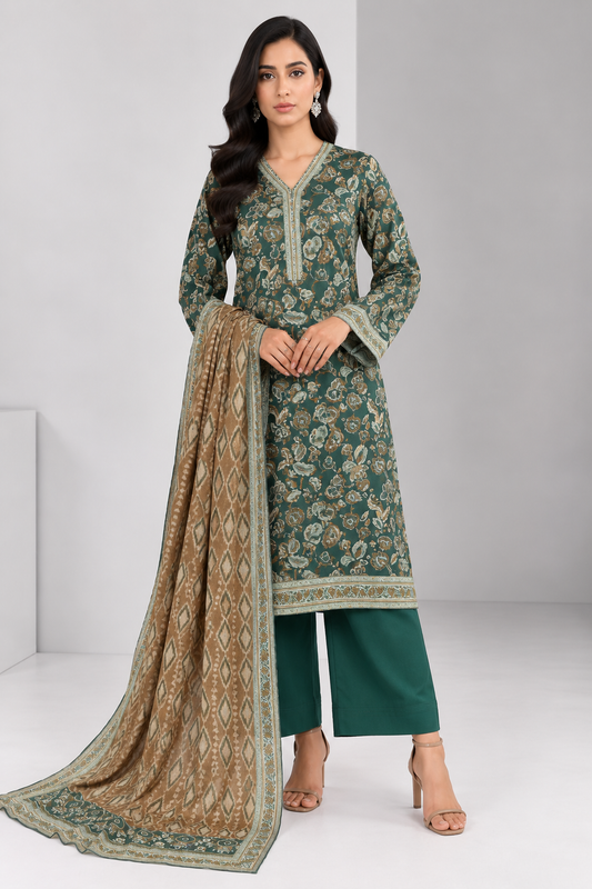 3 PIECE - PRINTED LAWN SUIT