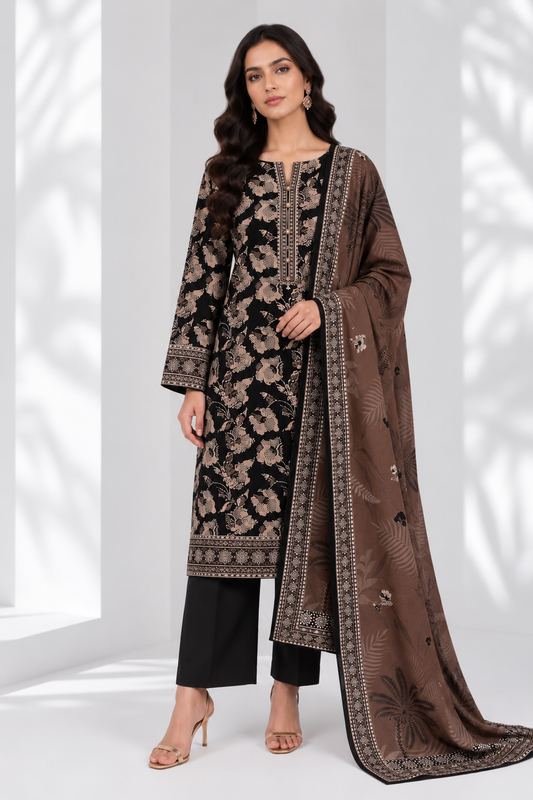 3 PIECE - PRINTED LAWN SUIT
