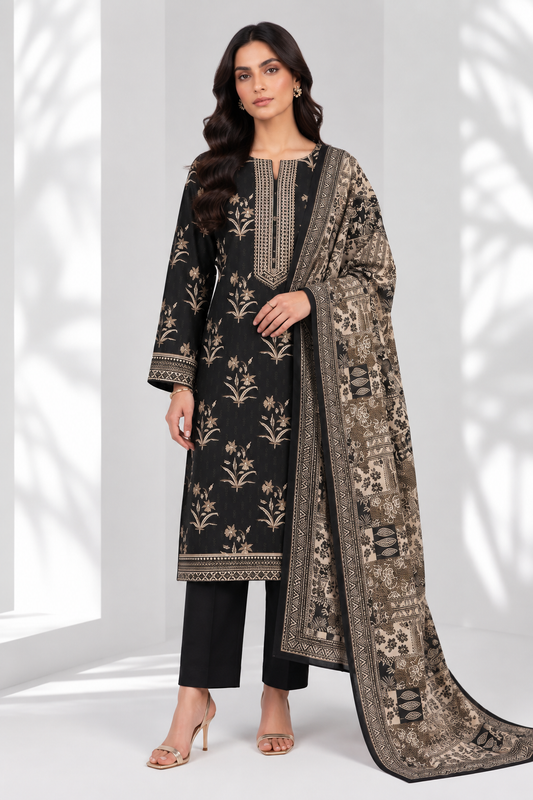 3 PIECE - PRINTED LAWN SUIT