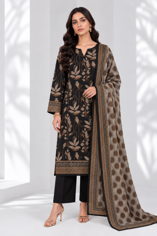 3 PIECE - PRINTED LAWN SUIT