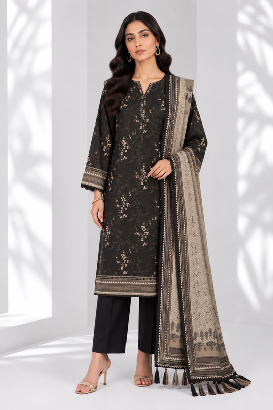 3 PIECE - PRINTED LAWN SUIT