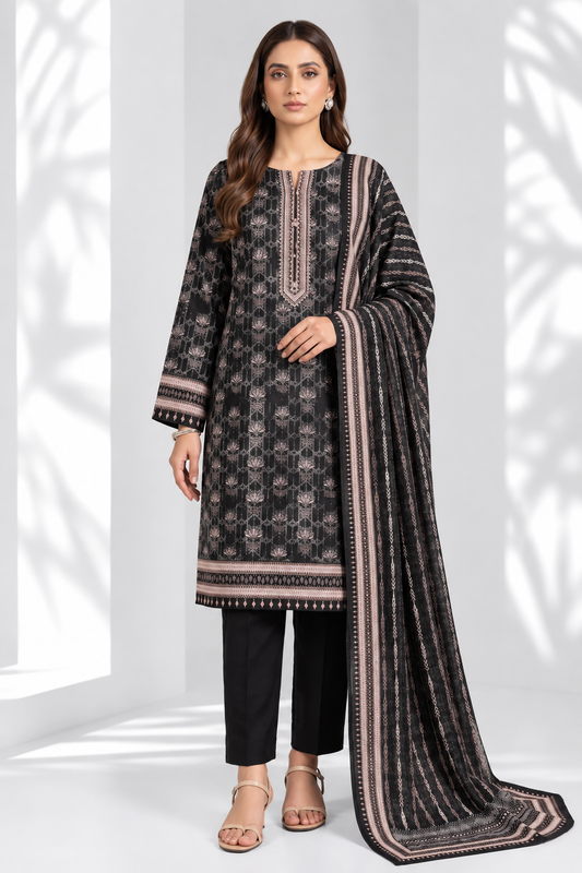 3 PIECE - PRINTED LAWN SUIT
