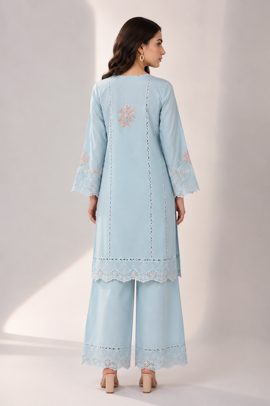 2 Piece - Dyed Embroidered Lawn Suit