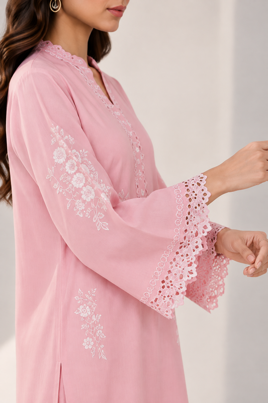 2 Piece - Embroidered Dyed Lawn Suit