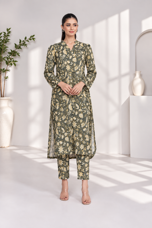 2 Piece - Printed Lawn Suit