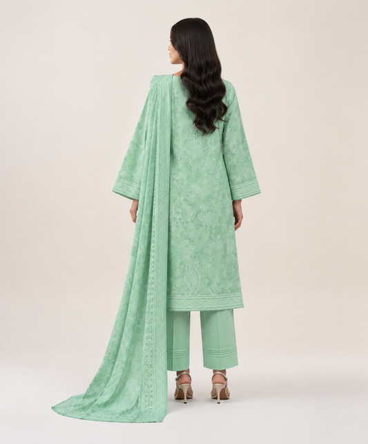 3 PIECE - PRINTED LAWN SUIT