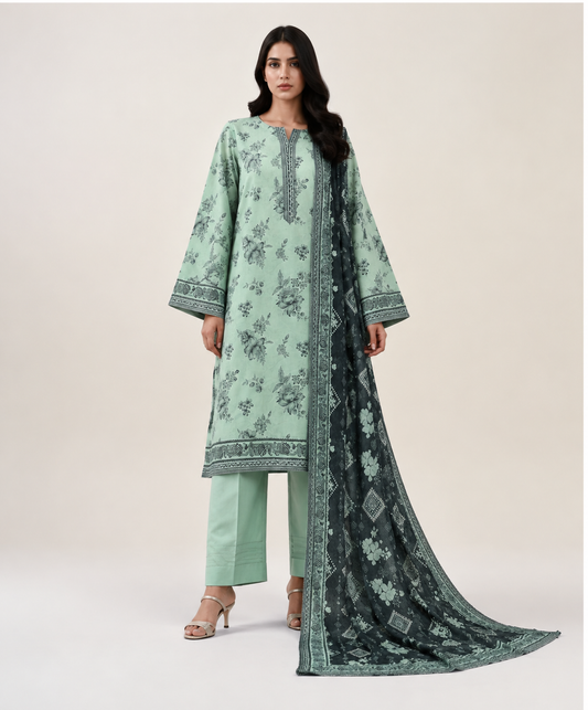 3 PIECE - PRINTED LAWN SUIT