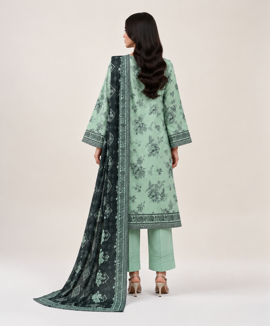 3 PIECE - PRINTED LAWN SUIT