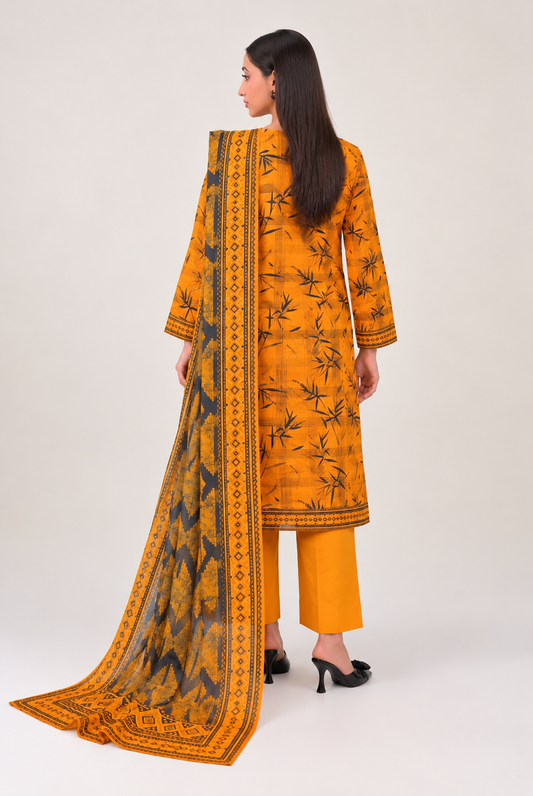 3 PIECE - PRINTED LAWN SUIT