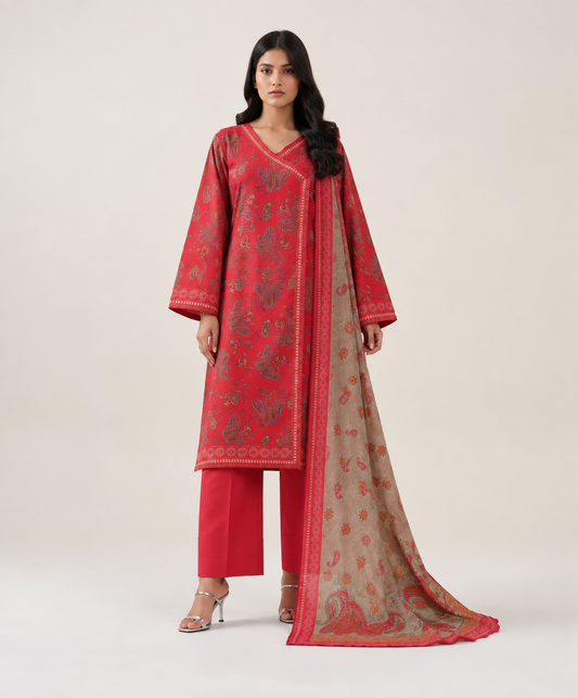 3 PIECE - PRINTED LAWN SUIT