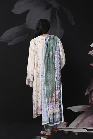 2PC | Viscose Slub Shirt & Dupatta |RTW