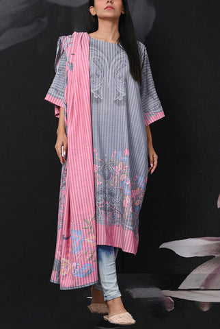 2PC | Viscose Slub Shirt & Dupatta |RTW