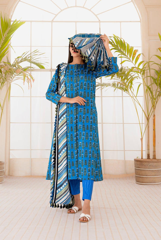 3 Piece | Unstitched | Digital Printed Lawn