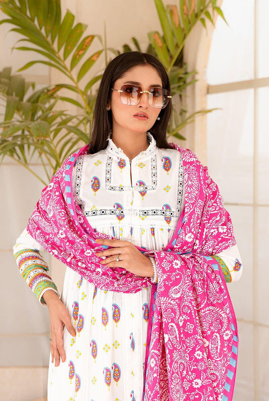 3 Piece | Unstitched | Digital Printed Lawn