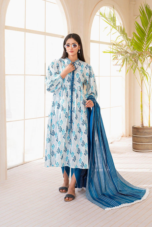 3 Piece | Unstitched | Digital Printed Lawn