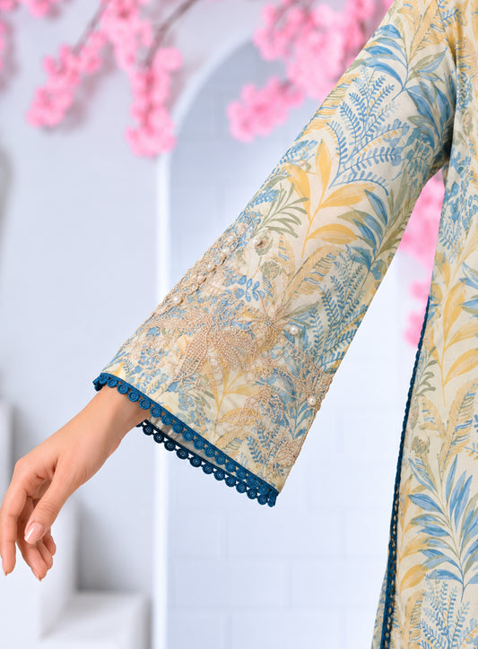 2 Piece - Embroidered Dyed Lawn Suit