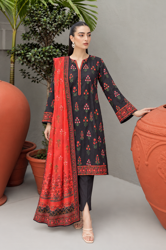 3 PIECE - PRINTED LAWN SUIT