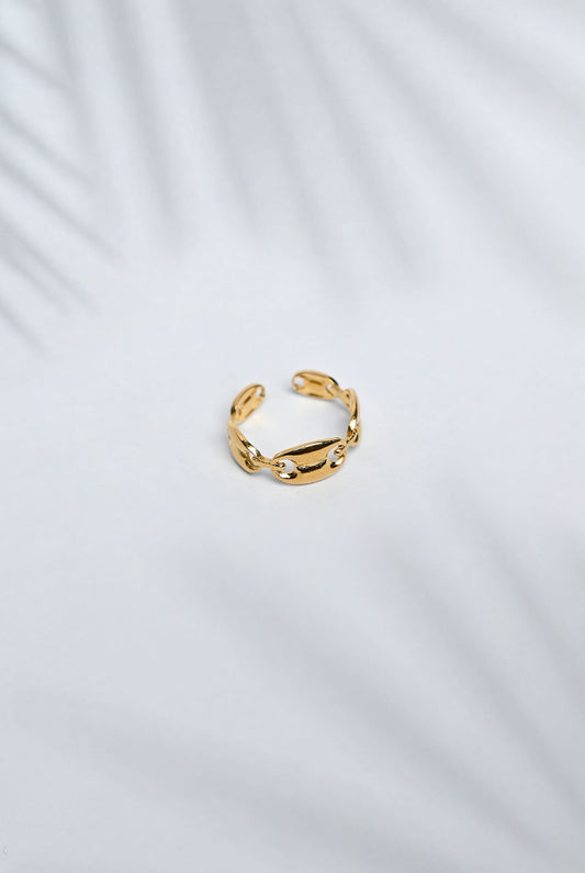 Interlooped  Gold Ring