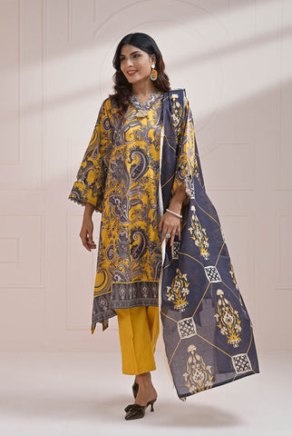 3 Piece | RTW | Digital Printed Lawn Suit