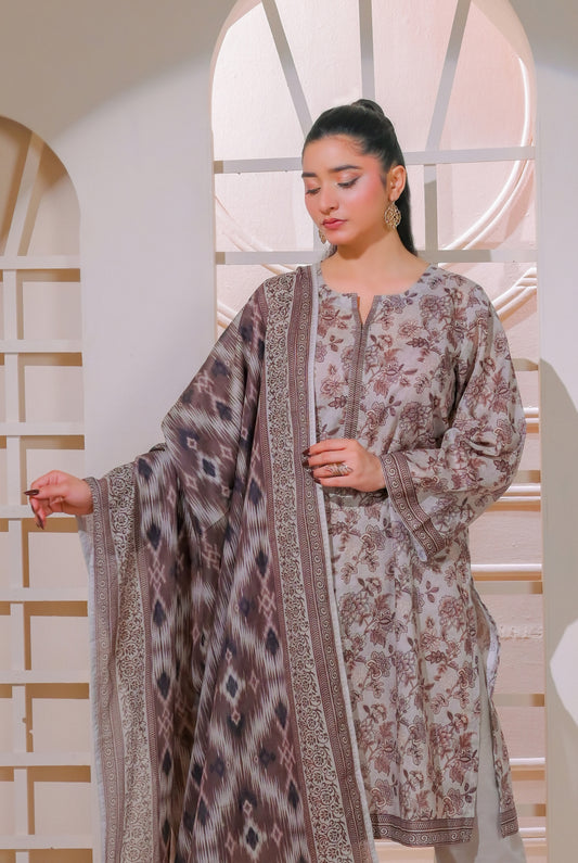 3 PCS | UNSTITCHED | DIGITAL PRINTED LAWN