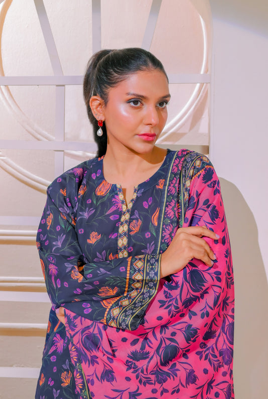 3 PCS | UNSTITCHED | DIGITAL PRINTED LAWN