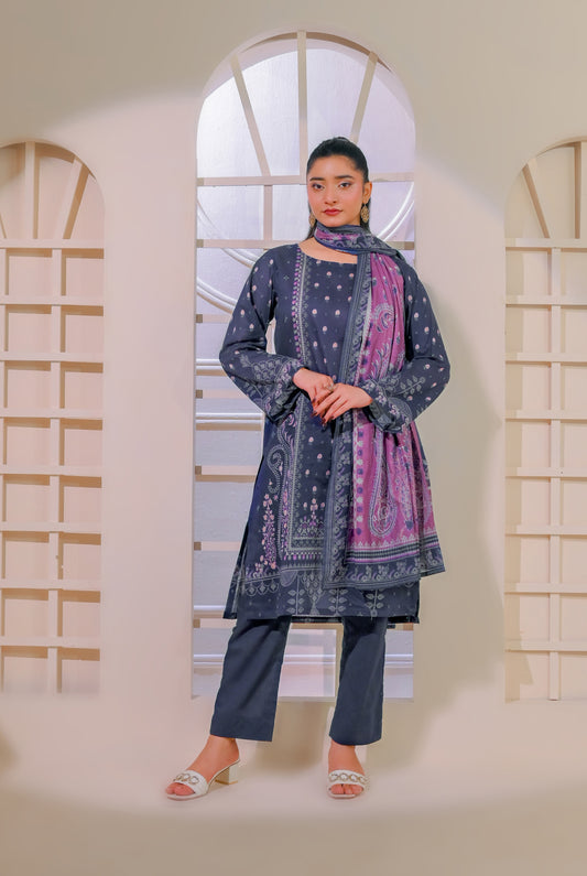 3 PCS | UNSTITCHED | DIGITAL PRINTED LAWN