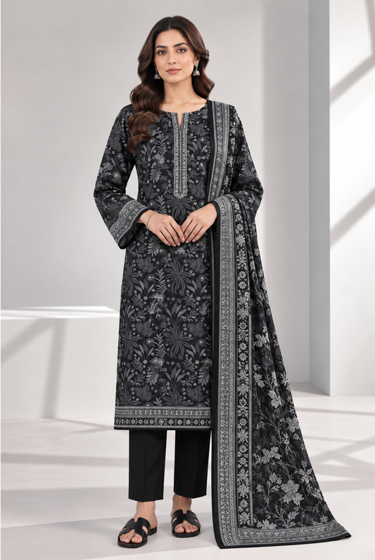 3 PIECE - PRINTED LAWN SUIT