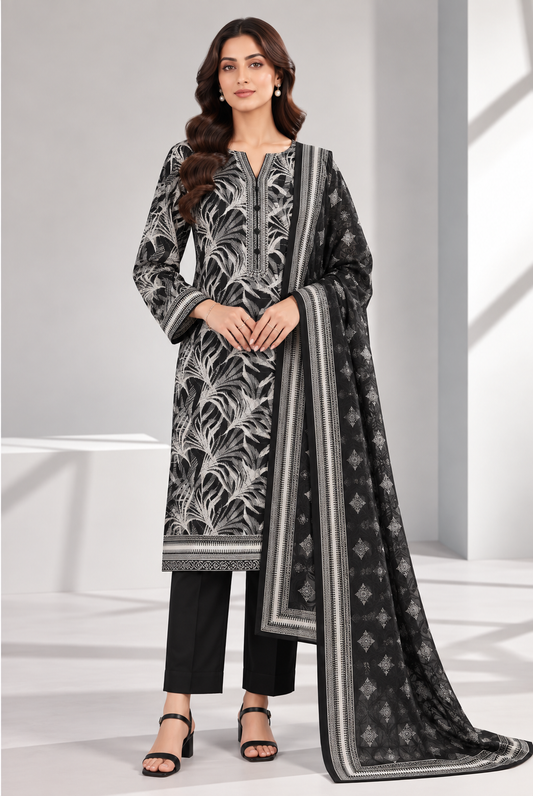 3 PIECE - PRINTED LAWN SUIT