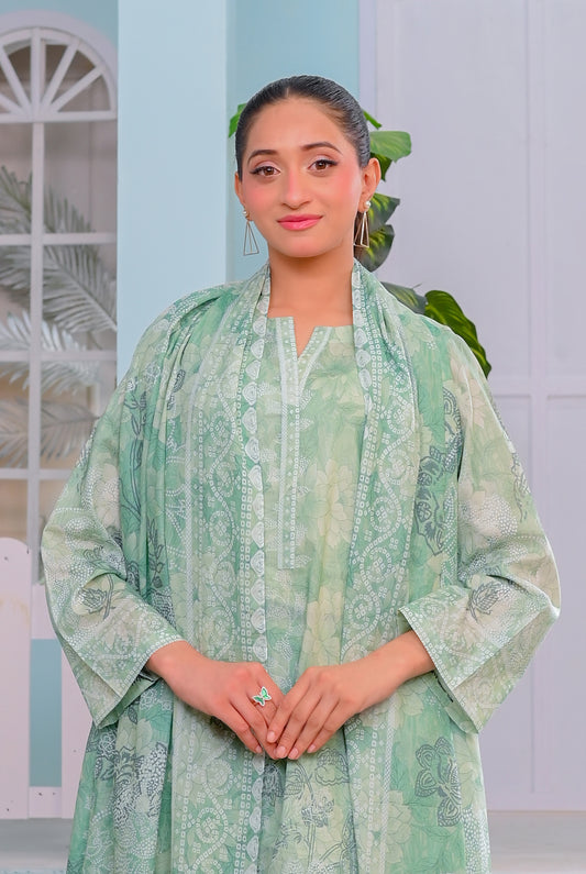 3 PIECE - PRINTED LAWN SUIT