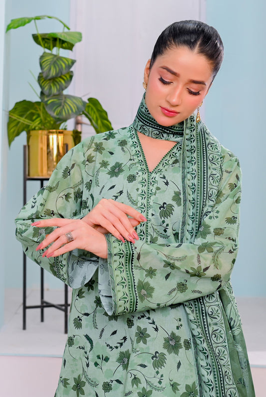 3 PIECE - PRINTED LAWN SUIT