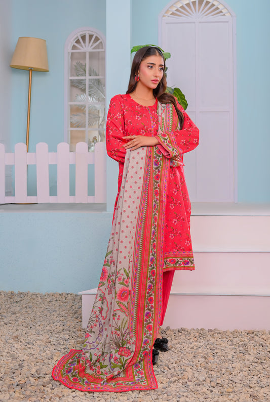 3 PIECE - PRINTED LAWN SUIT