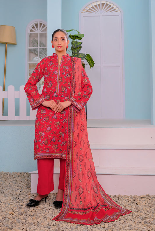 3 PIECE - PRINTED LAWN SUIT
