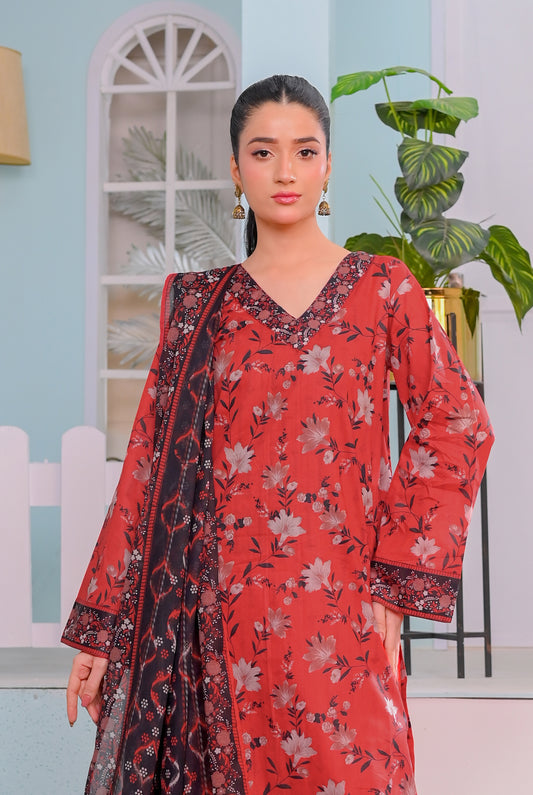 3 PIECE - PRINTED LAWN SUIT