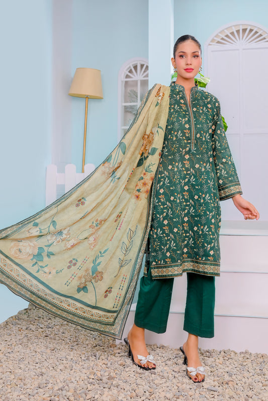 3 PIECE - PRINTED LAWN SUIT