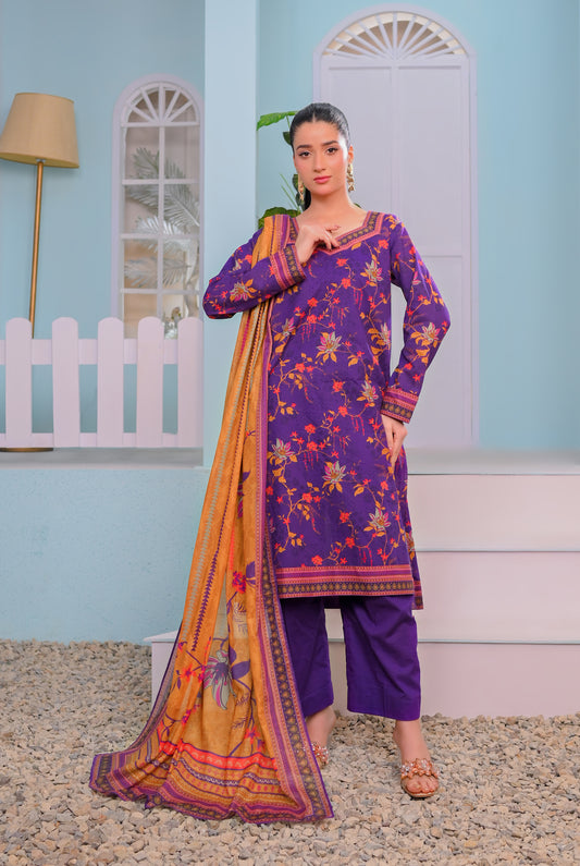 3 PIECE - PRINTED LAWN SUIT