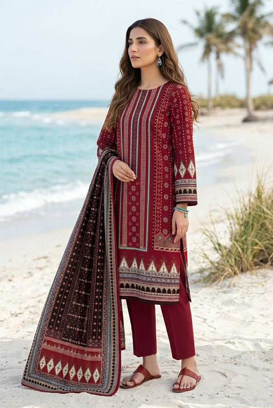3 PIECE - PRINTED LAWN SUIT
