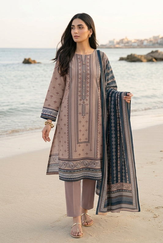 3 PIECE - PRINTED LAWN SUIT