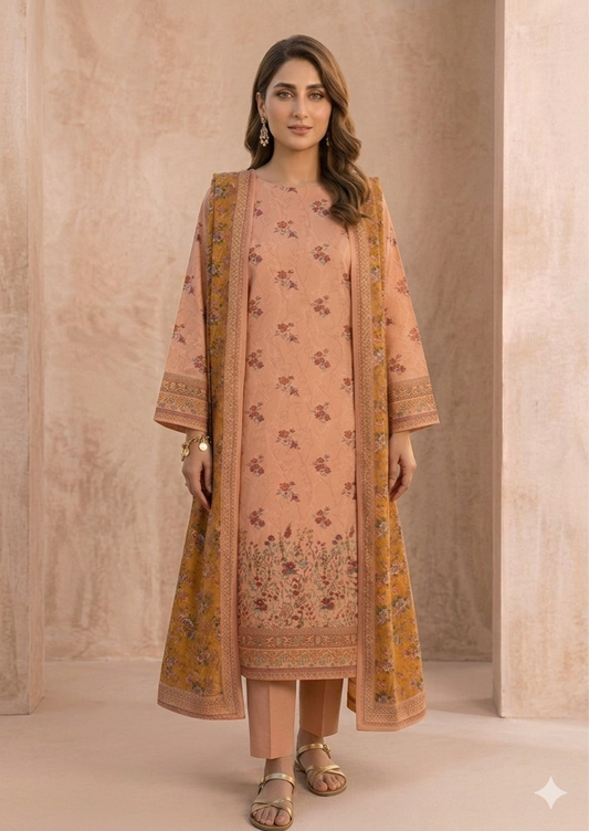 3 PIECE - PRINTED LAWN SUIT