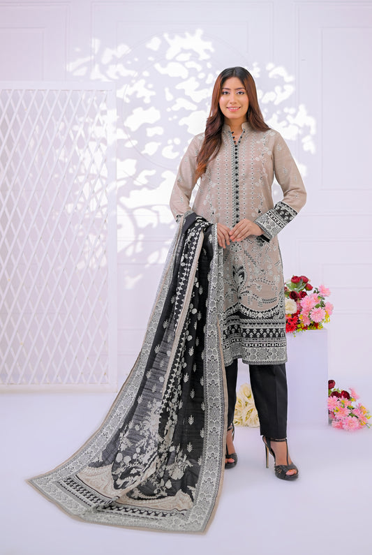 3 PCS | UNSTITCHED | PRINTED KHADDAR