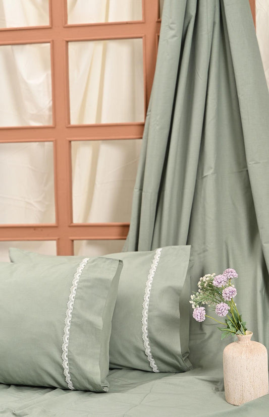 ICEBERG GREEN - DOUBLE BEDSHEET